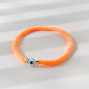 Orange Cute Evil eye for protection